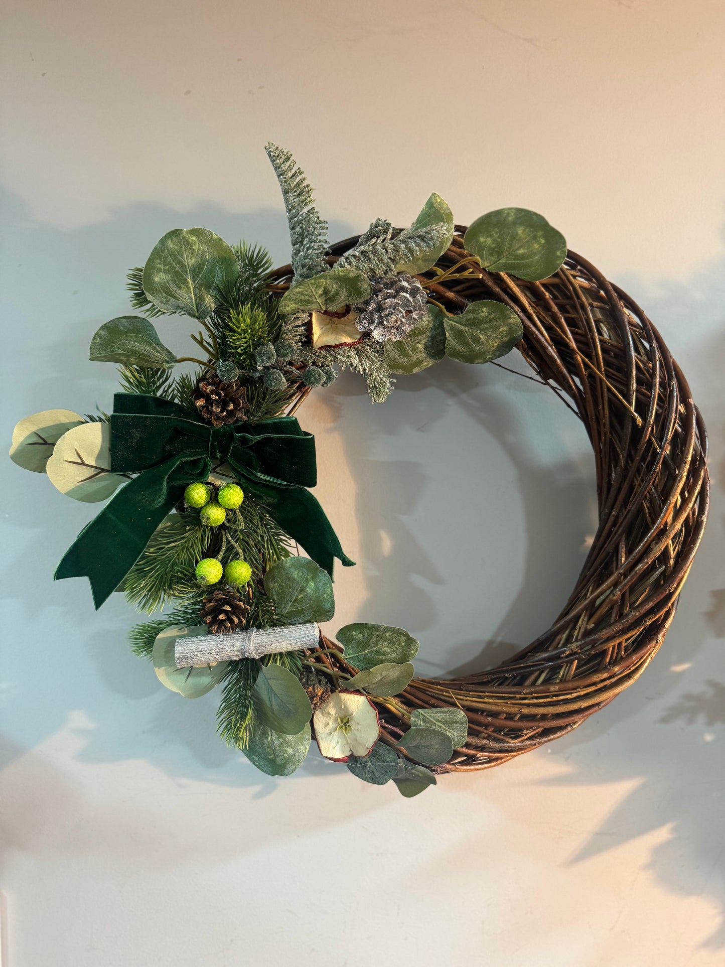 Festive Green Florals