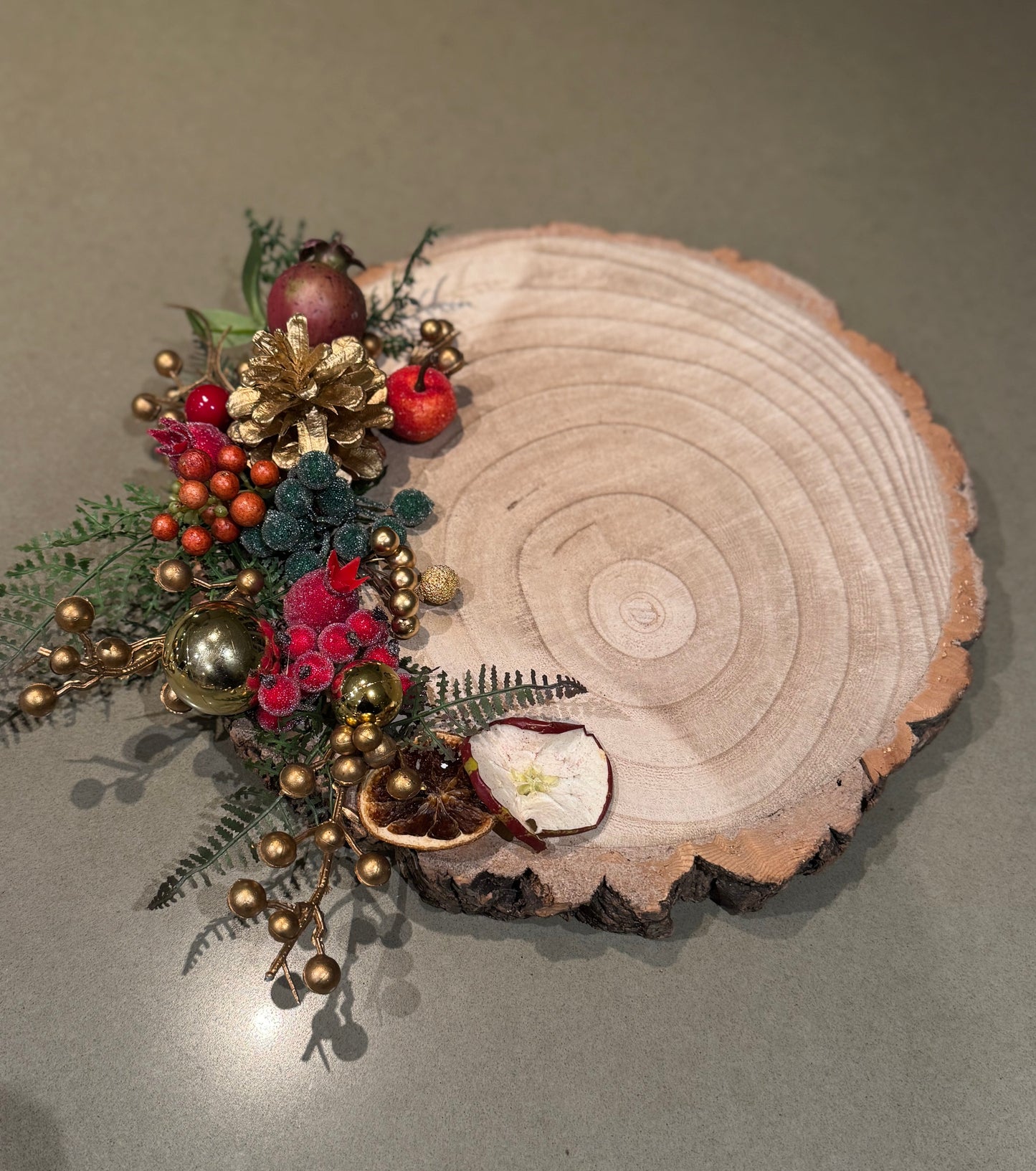 Festive Wood Log