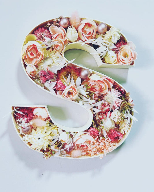 Framed Floral Letter Arrangement