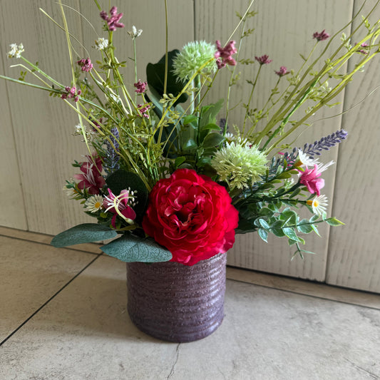 Potted Reds and Greens